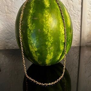 Gold Costume Jewelry Necklace ~34"